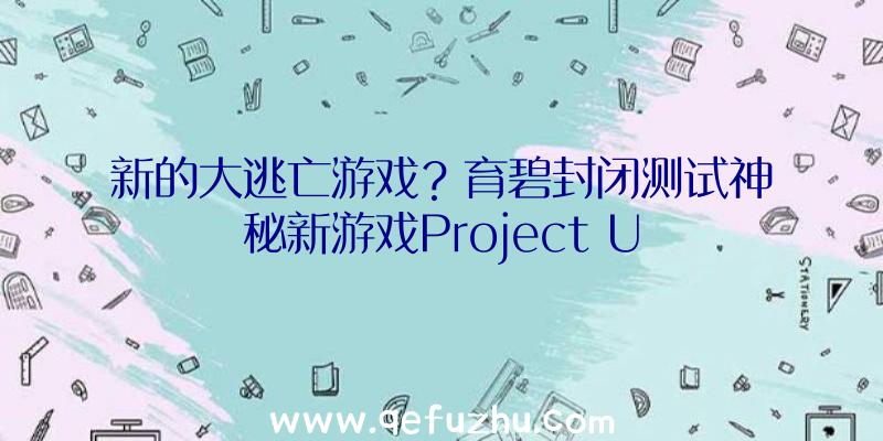 新的大逃亡游戏？育碧封闭测试神秘新游戏Project